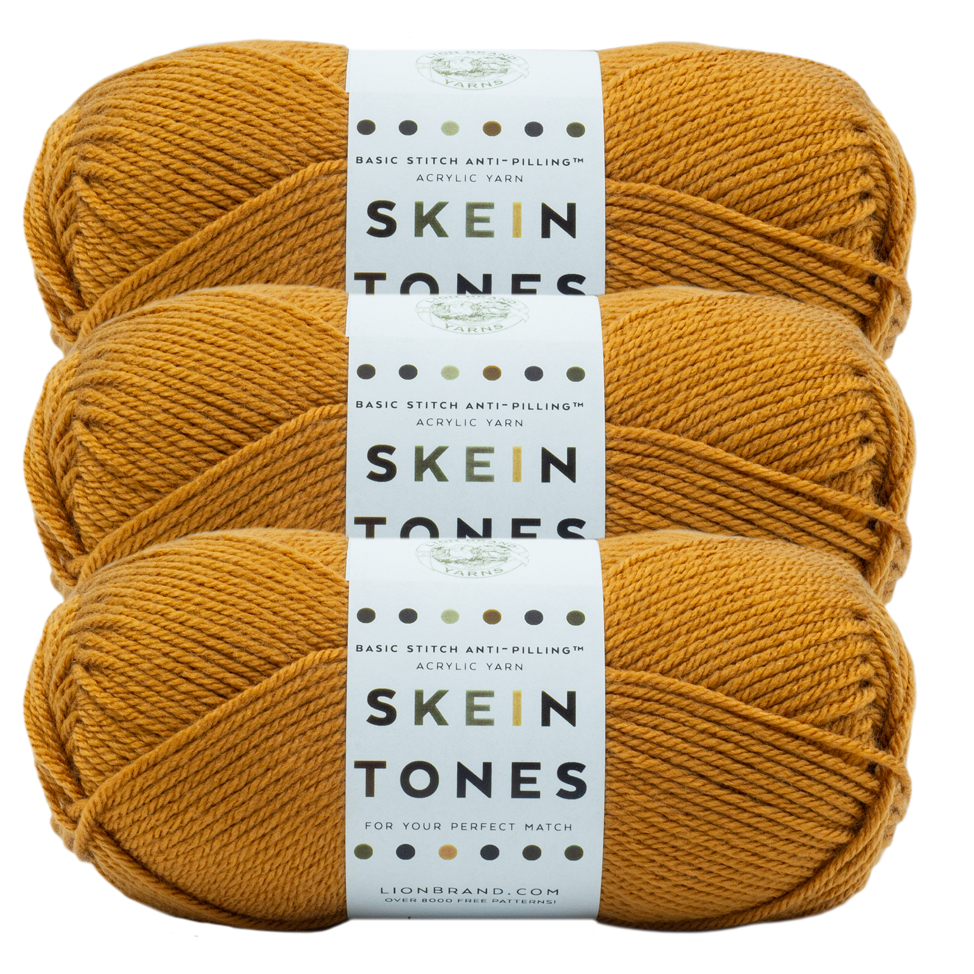 3 Pack Lion Brand® Basic Stitch Anti Pilling™ Skein Tones Yarn